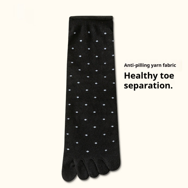 Summer Thin Women's Mid-calf Split Toe Toe Socks