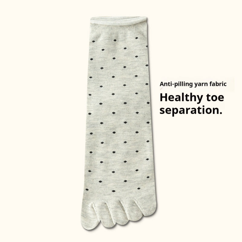 Summer Thin Women's Mid-calf Split Toe Toe Socks