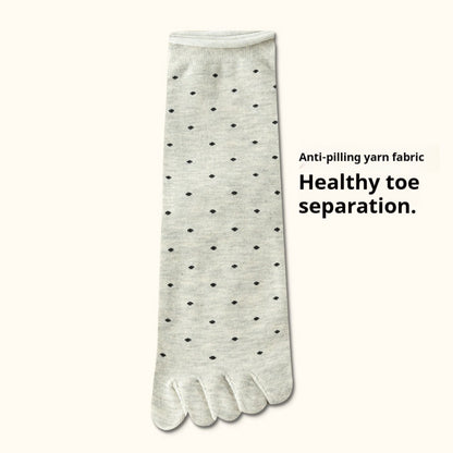 Summer Thin Women's Mid-calf Split Toe Toe Socks