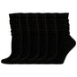 Loose Stockings Spring And Autumn Women's Black, White And Gray Pure Color Socks
