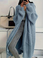 Idle Style Loose Thick Knitted Coat For Women