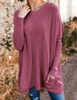 Women's Casual Pocket Loose Long Sleeve Top