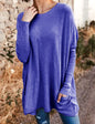 Women's Casual Pocket Loose Long Sleeve Top