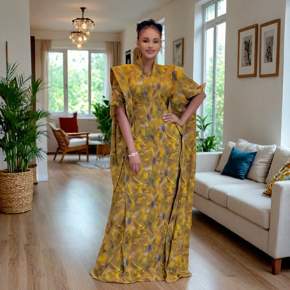 African Style Printing Plus Size Dress
