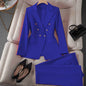 Korean Casual Design Blouse Trouser Suit
