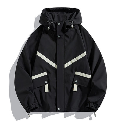 Hooded Jacket Waterproof Fashionable Jacket Outdoor Leisure Couple's Tops