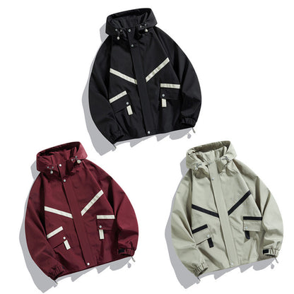 Hooded Jacket Waterproof Fashionable Jacket Outdoor Leisure Couple's Tops
