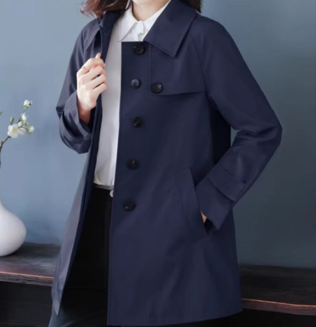 British Style Short Trench Coat Textured Spring And Autumn Women's Clothing