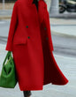 European And American Women's New Long Sleeved Large Woolen Overcoat