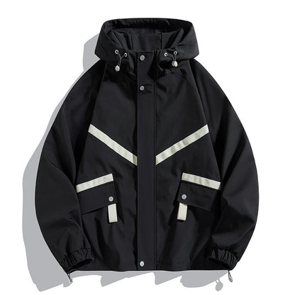 Hooded Jacket Waterproof Fashionable Jacket Outdoor Leisure Couple's Tops