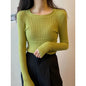 Slim Fit Inner Wear Long-sleeved Knitted Bottoming Shirt