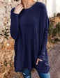 Women's Casual Pocket Loose Long Sleeve Top